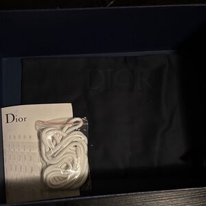 Dior Black Bag with White Laces